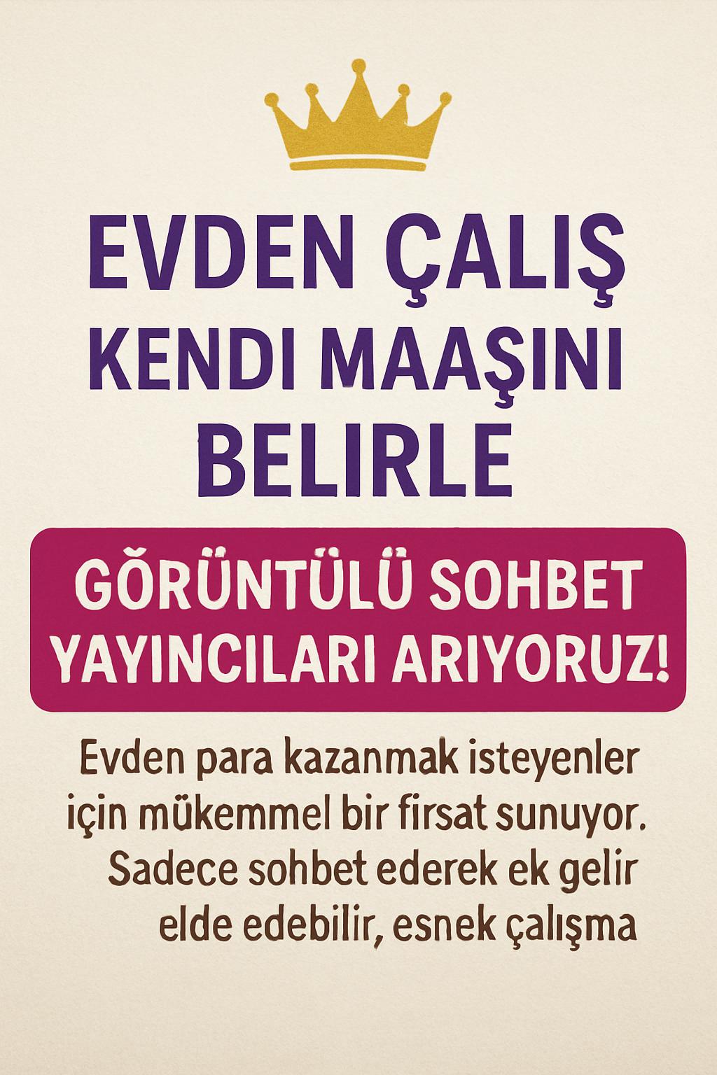Antalya’da Kameralı Sohbetle Evde Hızlı Para Kazan! Bayanlara Özel Fırsat Logosu