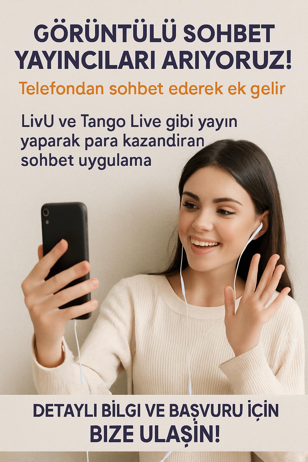 Azar’da Para Kazan! Canlı Yayıncı ve 1’e1 Sohbet Operatörü | Esnek Saatler, Hızlı Ödeme, Evden Çalışma