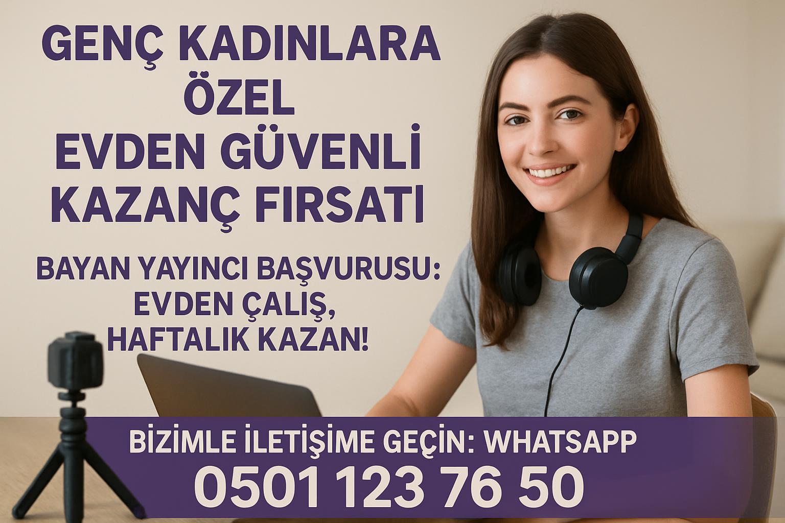 Evden Görüntülü Sohbet ile Ek Gelir Fırsatı – Bayan Üniversite Öğrenciler İçin Logosu