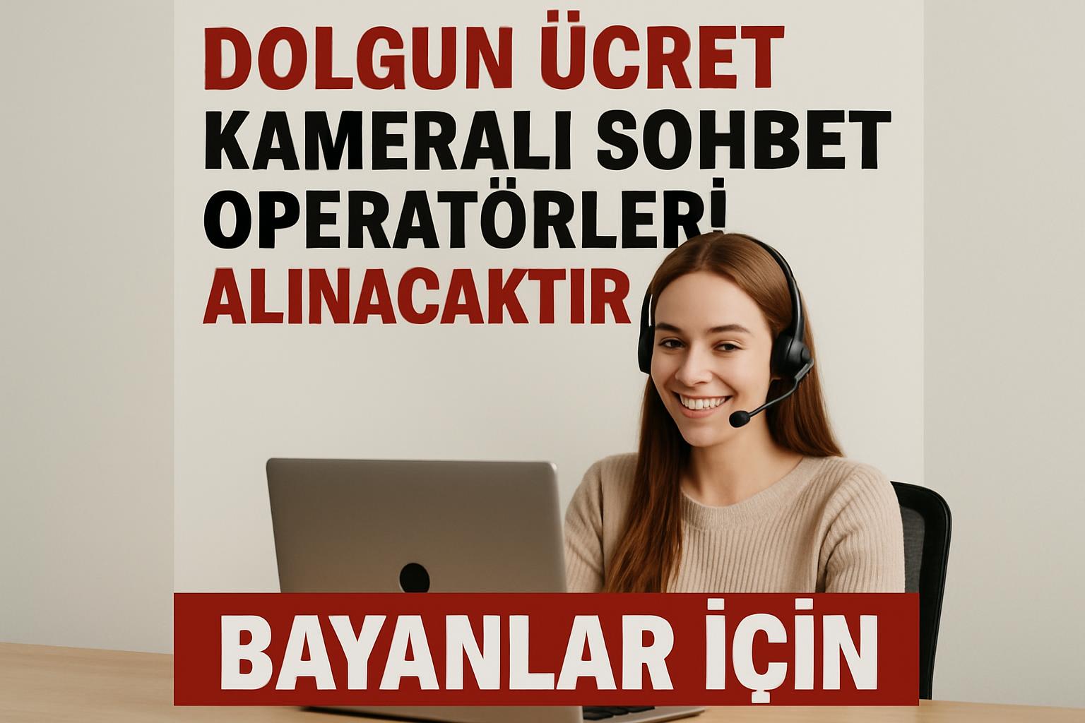 Evden Çalış: Bayan Görüntülü Sohbet Operatörü İşi